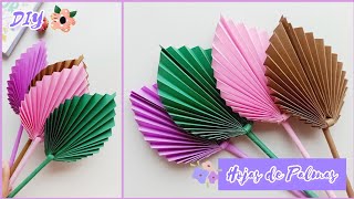 DIY 💗 - Como hacer HOJAS de Palma de papel / Decoración / Paper Palm Leaves/ Lindas y Fáciles 🥰