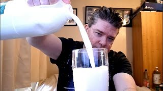 ASMR Drinking A Glass Of Ice Cold Milk