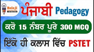 PUNJABI PEDAGOGY || ਪੰਜਾਬੀ PEDAGOGY || ਆਪਣੇ 15 ਅੰਕ ਬਣਾਓ || PSTET ||PSTET PAPER -1 || PSTETSST ||