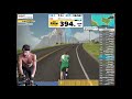 my first zwift live stream workout