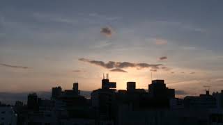 2020年5月8日の夕焼け