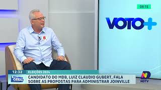 Eleições 2024: Luiz Claudio Gubert do MDB, fala sobre propostas para administrar Joinville