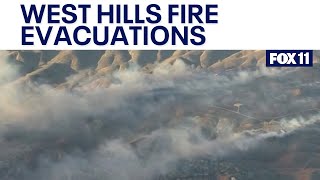 West Hills fire triggers mandatory evacuations