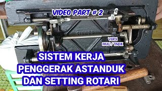 sistem kerja penggerak astanduk dan setting rotari yang pas dan akurat video part 2