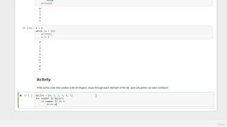 9. Activity Python Basics, Part 4 Optional