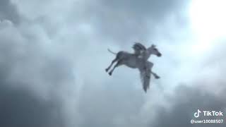 Flying horse on sky {masallah}
