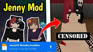 🥵💦Como Instalar JENNY MOD V2 en Minecraft PE 1.21 | Addons Minecraft Bedrock