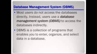 Lesson 1 - Understanding Core Database Concepts Part 1