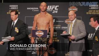 Donald Cerrone official UFC 214 weigh-in