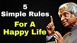 5 Simple Rules  || Dr APJ Abdul Kalam sir Quotes ||  Whatsapp Status || Spread Postivitly