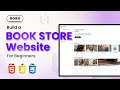 Build an Online Bookstore Website | HTML CSS JavaScript Tutorial (Full Responsive Design)