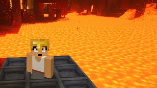 【検証】水中のマグマ大釜に入ったら死ぬの？【Minecraft】#shorts