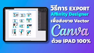 การ Export งานเพื่อส่งขาย Canva อย่างละเอียดด้วย iPAD 100%