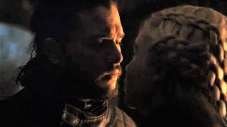 GOT 8x05 Jon Snow kiss Daenerys Scene