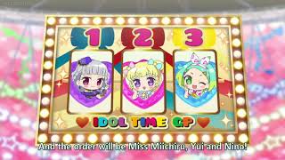 Idol time pripara - miichiru, yui, and nino's live