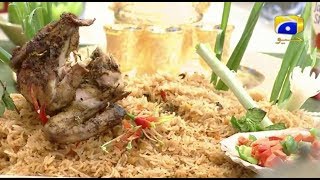Geo Ramzan Iftar Transmission - Kabsa Rice and Bin Hashim Recipe by Naheed Ansari - Ehsaas Ramzan