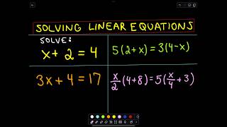 ❖ Solving Linear Equations Made Easy! ❖