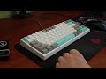 modded epomaker ep84 test decent sound for a $75 keyboard