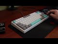 modded epomaker ep84 test decent sound for a $75 keyboard