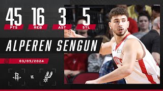 CAREER NIGHT for Alperen Sengun vs. Wemby & the San Antonio Spurs 🔥 | NBA on ESPN