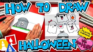 How To Draw A Halloween Folding Surprise With Mrs. Hubs