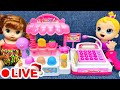 🚀Just Started🌸Satisfying with Unboxing Cute Pink Christmas Ice Cream Store Cash Register Toys | ASMR