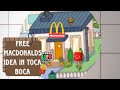 Free McDonald's idea!! 🍕🍔🍟🍗 in Toca Boca