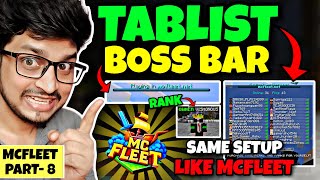 How to add Tablist, Boss Bar & Rank Prefix like Mcfleet in Aternos | Best TAB Plugin Minecraft