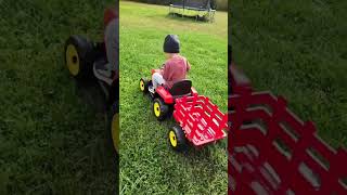 JOYMOR 12V Electric Ride on Tractor Kids Play