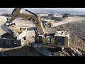 Caterpillar 6015B Excavator Loading Caterpillar Dumpers - Sotiriadis Mining Works