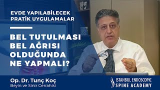 Bel Tutulmasında, Bel Ağrısında Ne Yapmalı? #beltutulması #belağrısı #kasağrısı