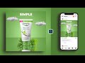 Product Manipulation Social Media Post Banner design in Photoshop Tutorial