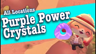 All Purple Power Crystal Locations Dancehall Robots Hello Kitty Island Adventure HKIA Beginner Guide