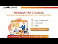 Webinar Tax Updates 2021: PPN atas PMSE