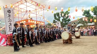 2023.08.25 末広自治会　夏祭り　三宅太鼓