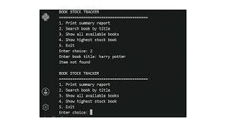 COIT11222 Assessment 2 – Book Stock Tracker