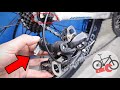 Repairing a bicycle drivetrain. Restoration and maintenance of bike speeds