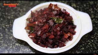 Beetroot Mezhukkupuratti Vide Recipe (Kerala Style)