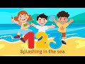 123 Splashing in the Sea | Fun Animated Rhymes for Kids | Magizh nursery rhymes