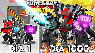 🟥SOBREVIVÍ 1000 DÍAS como SKIBIDI TOILET TITÁN en Minecraft HARDCORE! - Misaki Gamer