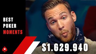 CRACKING ACES to win $1.6 MILLION ♠️ Best Poker Moments ♠️ PokerStars