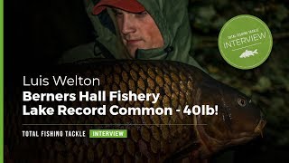 Berners Hall Fishery | Lake Record Common | Buster At 40lb
