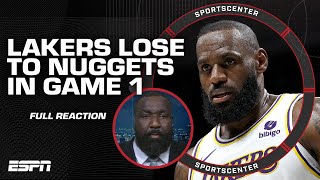 FULL REACTION: Lakers lose Game 1 to Nuggets 👀 LA might get SWEPT - Perk 🧹 | Spo