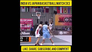 INDIA VS JAPAN INTERNATIONAL BASKETBALL MATCH 3X3 INDIAN PLAYER BEST BASKET #shorts #viral #basket
