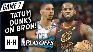 LeBron James vs Jayson Tatum EPIC Game 7 Duel Highlights (2018 Playoffs ECF) Celtics vs Cavs - SICK!