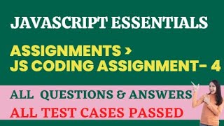 JS Coding Assignment-4 | JavaScript Essentials | NxtWave | CCBP 4.0