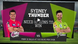 Sydney sixers vs Sydney thunder match highlights.bbl cricket ge