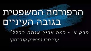 הרפורמה המשפטית בגובה העיניים - פרק א': למה צריך אותה בכלל? -2