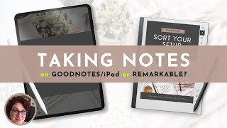 Notetaking Comparison GoodNotes vs Remarkable #goodnotes6 #remarkable2