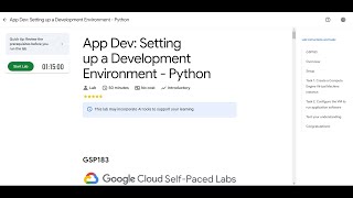 App Dev: Setting up a Development Environment - Python | Lab solution #arcade2025
